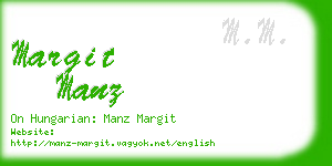 margit manz business card
